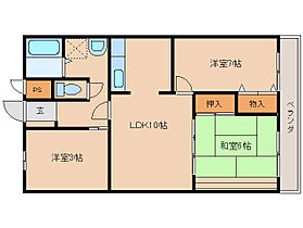 奈良県橿原市西池尻町95-1（賃貸マンション3LDK・4階・60.00㎡） その2