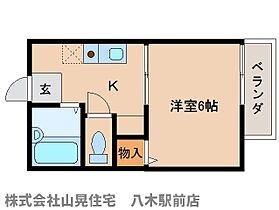 エルハイツ 207 ｜ 奈良県橿原市南八木町3丁目4-43（賃貸アパート1K・2階・16.20㎡） その2