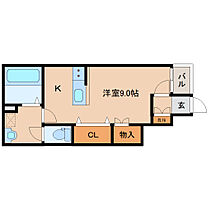 奈良県橿原市大久保町106-1（賃貸アパート1R・1階・26.73㎡） その1