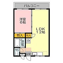 ラビットハウス　Ｙａｍａｎａｋａ 202 ｜ 鳥取県米子市東福原5丁目（賃貸アパート1LDK・2階・39.74㎡） その2