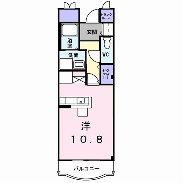 セレーノ・Ｂ 101｜鳥取県米子市車尾南1丁目(賃貸マンション1R・1階・31.01㎡)の写真 その2