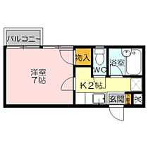 エスパシオＫ 203 ｜ 鳥取県米子市天神町1丁目（賃貸アパート1K・2階・22.00㎡） その2