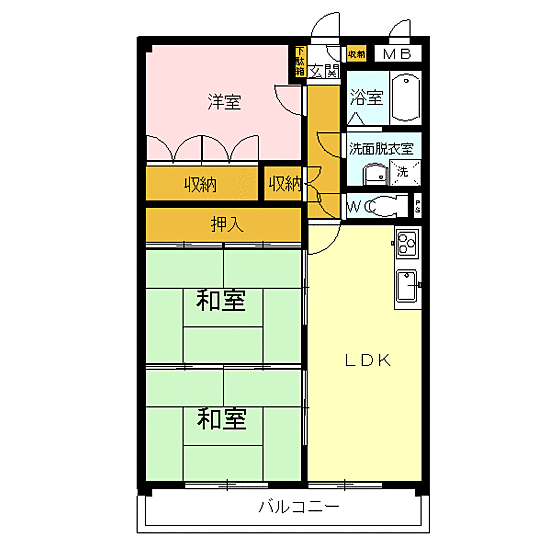 エステートサンフレッシュ 403｜鳥取県米子市米原1丁目(賃貸マンション3LDK・4階・78.06㎡)の写真 その2