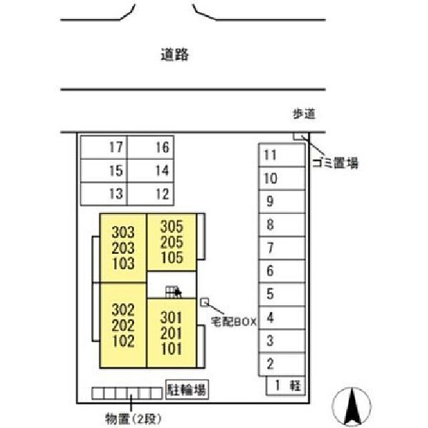 ロイヤルステージ皆生新田 103｜鳥取県米子市皆生新田3丁目(賃貸アパート1LDK・1階・33.52㎡)の写真 その3