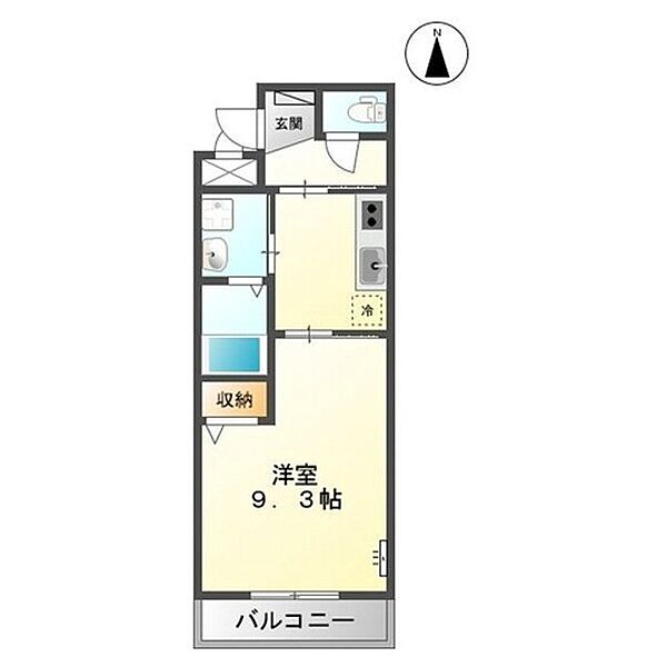 マンション・ファヴォーレ 301｜鳥取県米子市灘町2丁目(賃貸マンション1K・3階・31.70㎡)の写真 その2