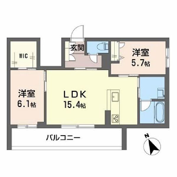 エグゼクティブ東福原 102｜鳥取県米子市東福原1丁目(賃貸マンション2LDK・1階・63.40㎡)の写真 その2