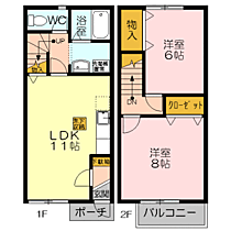 メゾン　シエル  ｜ 鳥取県米子市旗ヶ崎1丁目（賃貸アパート2LDK・1階・59.62㎡） その2