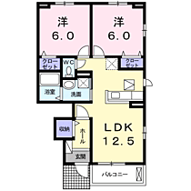 リュミエール・デュ・ソレイユＢ 103 ｜ 鳥取県米子市淀江町中間（賃貸アパート2LDK・1階・55.23㎡） その2