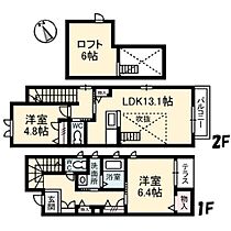 シャーメゾンＭＴ電化 101 ｜ 鳥取県米子市旗ヶ崎3丁目（賃貸アパート2LDK・1階・70.08㎡） その2