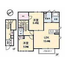 アトリエールII 201 ｜ 鳥取県米子市東福原6丁目（賃貸アパート2LDK・2階・66.75㎡） その2