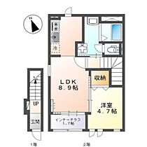 エヴァーグリーン新開 201 ｜ 鳥取県米子市新開7丁目（賃貸アパート1LDK・2階・42.34㎡） その2