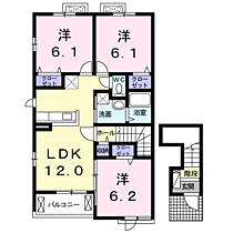 リューナ　Ａ 201 ｜ 鳥取県米子市両三柳（賃貸アパート3LDK・2階・67.91㎡） その2