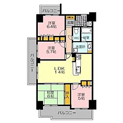 サーパス錦町第3 4LDKの間取図画像