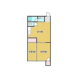 ドリームマンション 2LDKの間取図画像