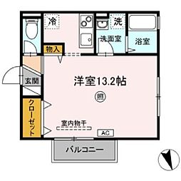サンライトS ワンルームの間取図画像