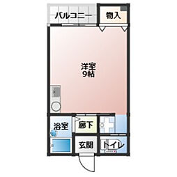 アーバンプラザ ワンルームの間取図画像
