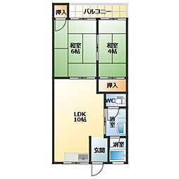 ドリームマンション 2LDKの間取図画像