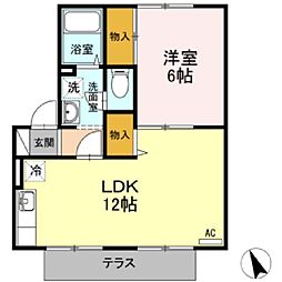 ツインタウン.Y 1LDKの間取図画像