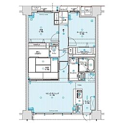 アルファスマート東福原 2SLDKの間取図画像