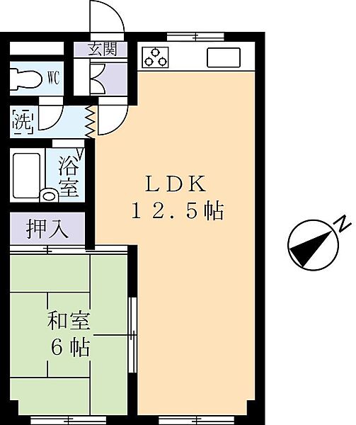 ヴィレッヂ華 0303｜茨城県取手市米ノ井(賃貸マンション1LDK・3階・39.38㎡)の写真 その2