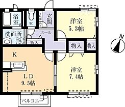 ディアスひがし野1丁目 0202 ｜ 茨城県守谷市ひがし野1丁目（賃貸アパート2LDK・2階・56.90㎡） その2