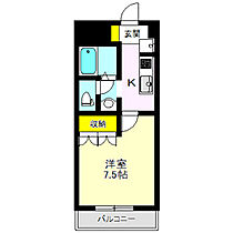 サンクリスタル 201 ｜ 群馬県高崎市上佐野町（賃貸アパート1K・2階・24.75㎡） その2