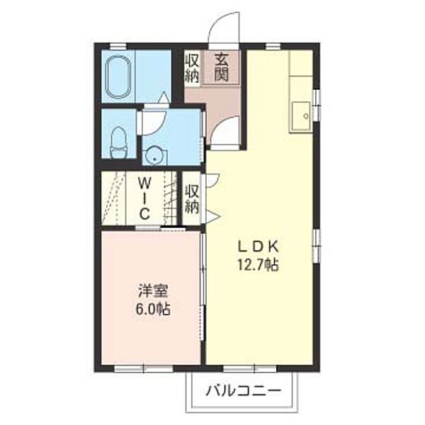 シャルマン A201｜群馬県高崎市中居町2丁目(賃貸アパート1SLDK・2階・44.80㎡)の写真 その2