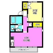 ピュアタウン　Ｂ 201 ｜ 群馬県高崎市双葉町（賃貸アパート1LDK・2階・43.37㎡） その2