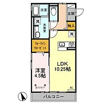 メゾン・ドゥ・ボヌール 205 ｜ 群馬県高崎市問屋町西2丁目（賃貸アパート1LDK・2階・42.00㎡） その2