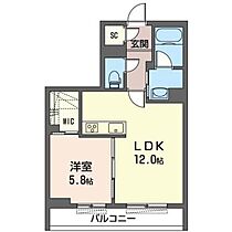 オルセーヌ 102 ｜ 群馬県高崎市江木町（賃貸マンション1LDK・1階・44.06㎡） その2