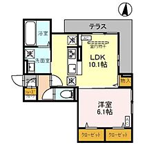 ラクーア 101 ｜ 群馬県高崎市東貝沢町4丁目（賃貸アパート1LDK・1階・43.05㎡） その2