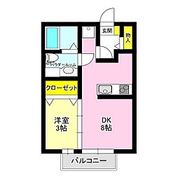 間取図画像 1DK