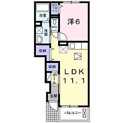 セレノ 1LDKの間取図画像
