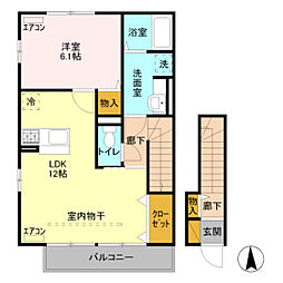 ドルチェ15 1LDKの間取図画像