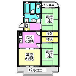 ファミールマンション 3DKの間取図画像
