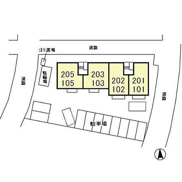 プロスパーＢ 103｜茨城県つくばみらい市陽光台3丁目(賃貸アパート2DK・1階・48.33㎡)の写真 その3