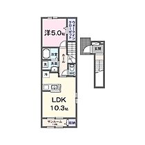 シャトー・バロン　III  ｜ 茨城県つくば市上横場（賃貸アパート1LDK・2階・44.32㎡） その1