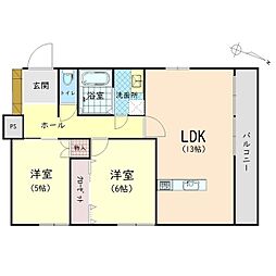 間取図画像 2LDK