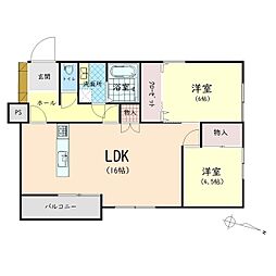 間取図画像 2LDK