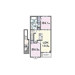 ビビエンダ・アキ 2LDKの間取図画像