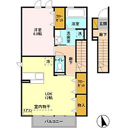 グラン・ボヌール2 1LDKの間取図画像
