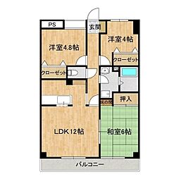 ロータスハウス 3LDKの間取図画像