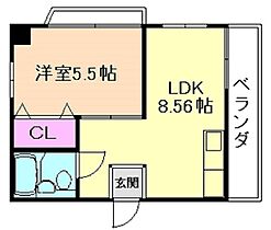 河西ハイツ 302 ｜ 大阪府大阪市此花区朝日1丁目（賃貸マンション1LDK・3階・43.00㎡） その2