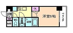 プレサンス西九条シティベイ  ｜ 大阪府大阪市此花区西九条1丁目（賃貸マンション1K・2階・21.46㎡） その2