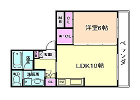 ロイヤル吉野  ｜ 大阪府大阪市福島区吉野3丁目（賃貸マンション1LDK・3階・38.51㎡） その2