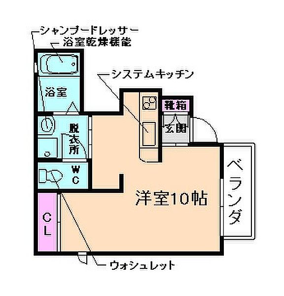 カーサコモドIV 101｜大阪府池田市石橋1丁目(賃貸アパート1R・1階・26.17㎡)の写真 その2