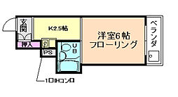 シャンブルヴィラ 1Kの間取図画像