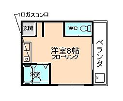 ファーストステージ桜井 ワンルームの間取図画像
