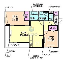 間取図画像 2LDK