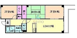 アルカディアン東豊中 3LDKの間取図画像